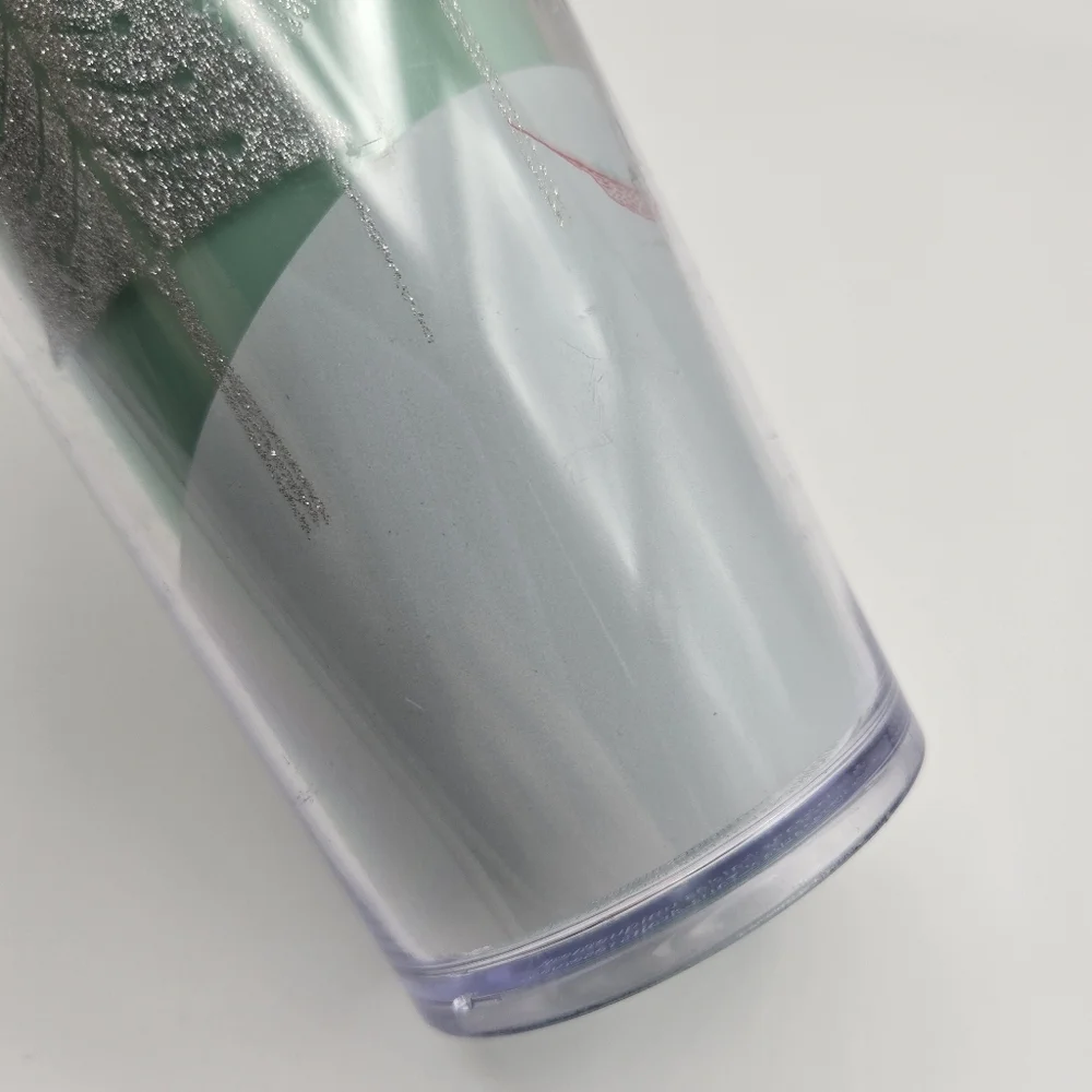 Starbucks 2018 Glitter Christmas Tree Gnome Acrylic Venti Tumbler Cold Cup 24oz